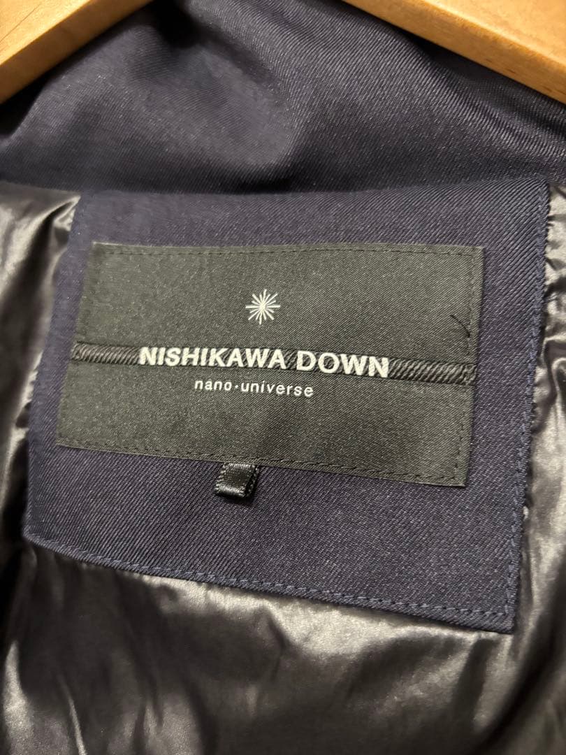 【美品】NISHIKAWA DOWN(西川ダウン) 紺色ダウンジャケット