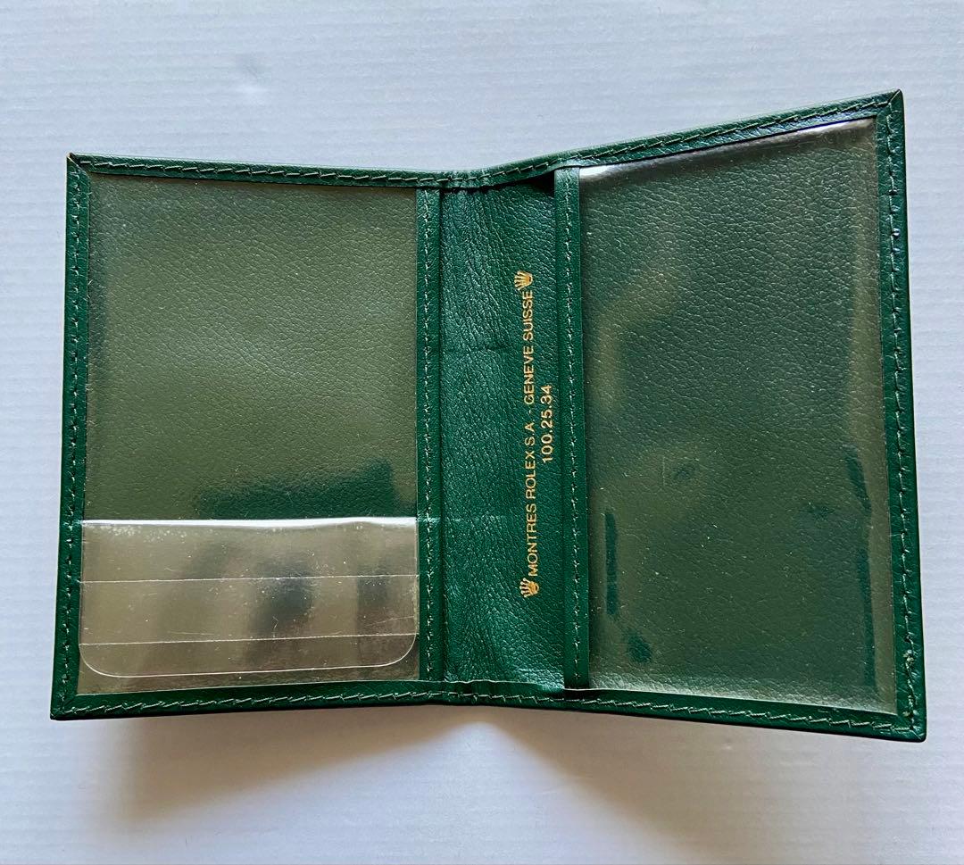 ROLEX グリーンレザー手帳型ケース・ダイバーズ備品
