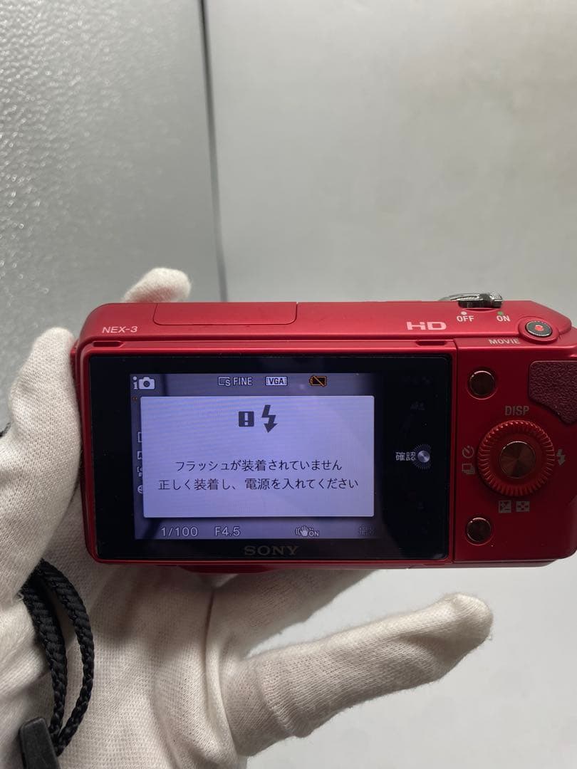 SONY NEX-3 レッド 望遠レンズキット SEL55210 バッグ付