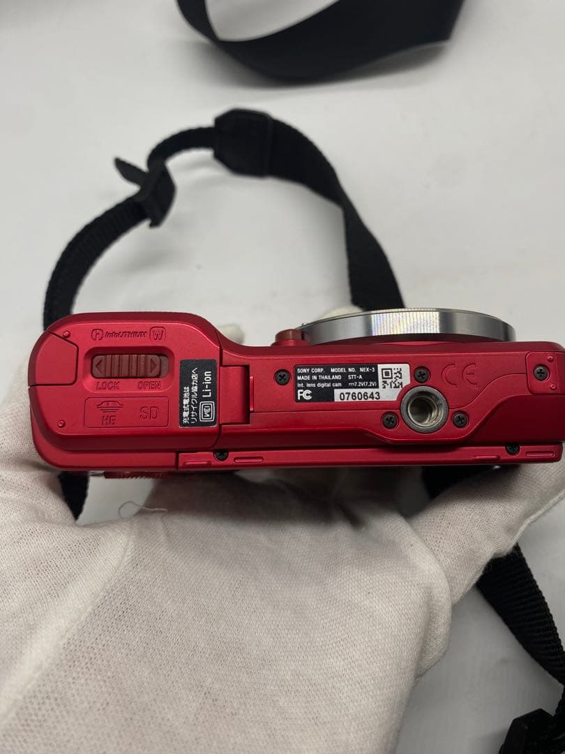 SONY NEX-3 レッド 望遠レンズキット SEL55210 バッグ付