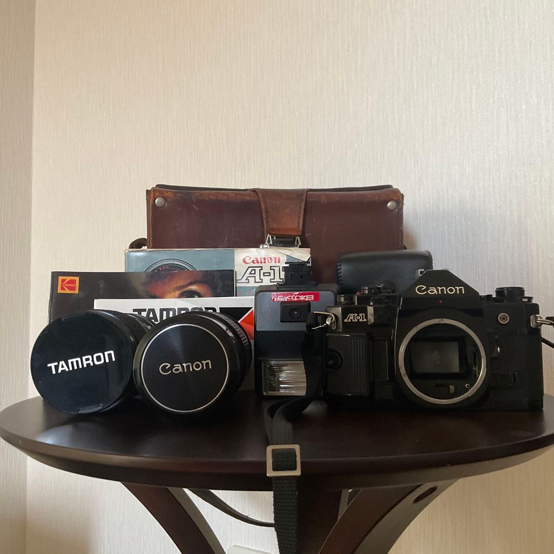 Canon A-1 フィルムカメラ Tamronレンズ付き