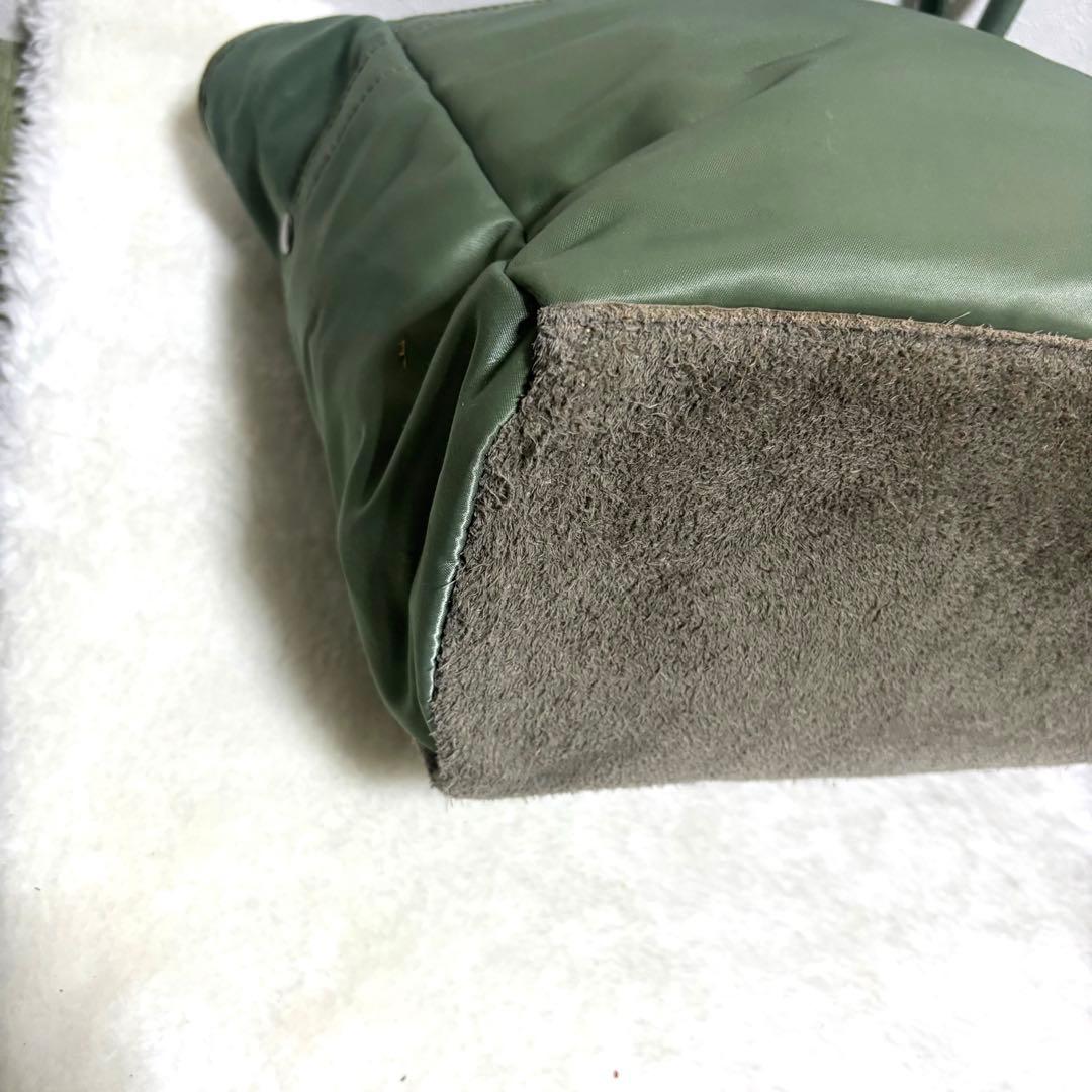 PORTER FADE ポーター 大容量収納 セージグリーン スエード
