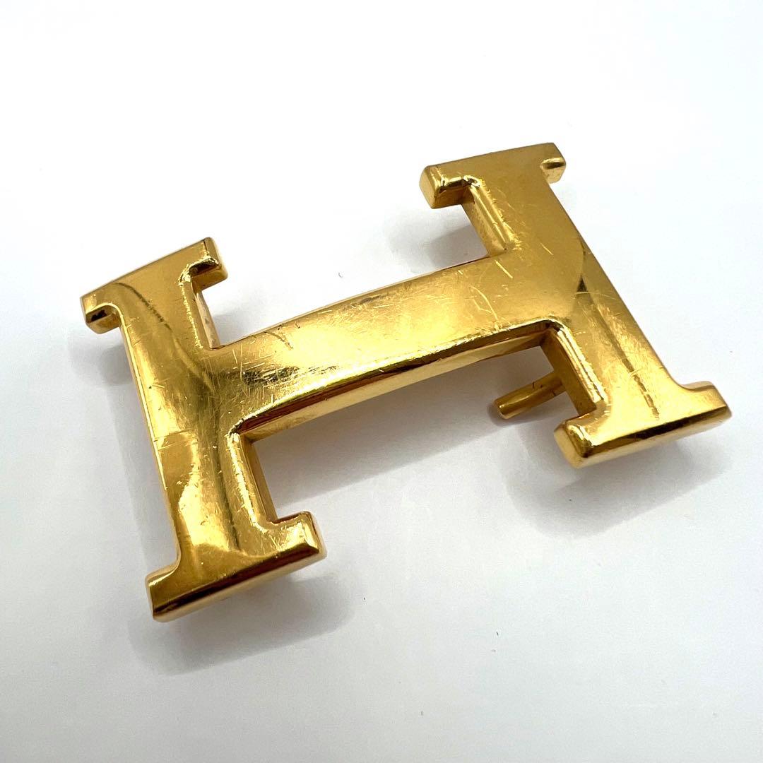 【美品】エルメス バックルのみ Hロゴ ゴールド コンスタンス