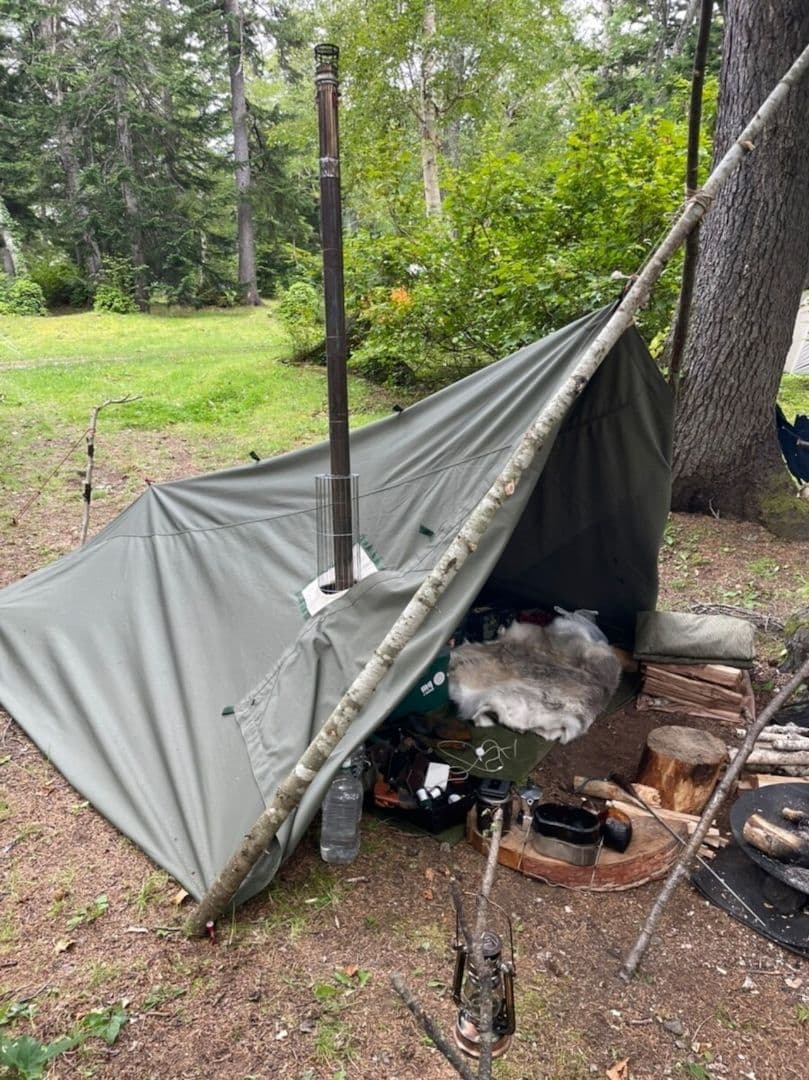 ZIVETALIAN ジベタリアン　蝦夷タープ　煙突穴あり　未使用品