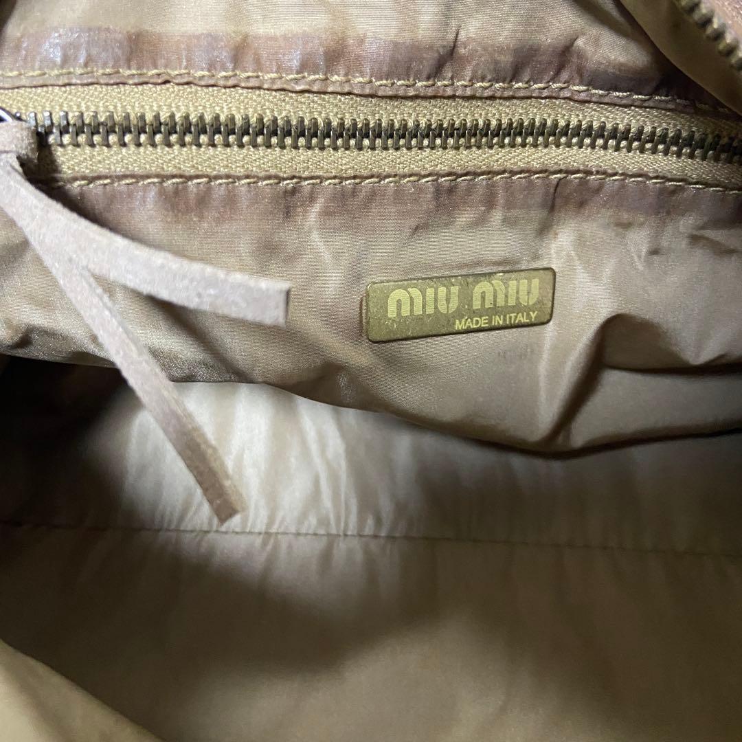 正規品　miumiu レザー　ミニボストン　バッグ