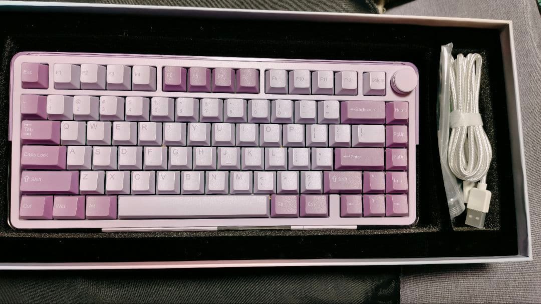 【メカニカルキーボード】KiiBoom Breeze75 試打のみ美品 クリア