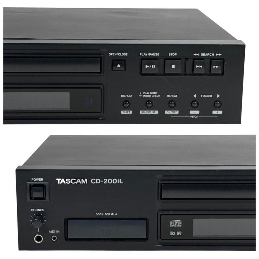 優良動作品・TASCAM CDプレーヤー iPodドック搭載 CD-200iL