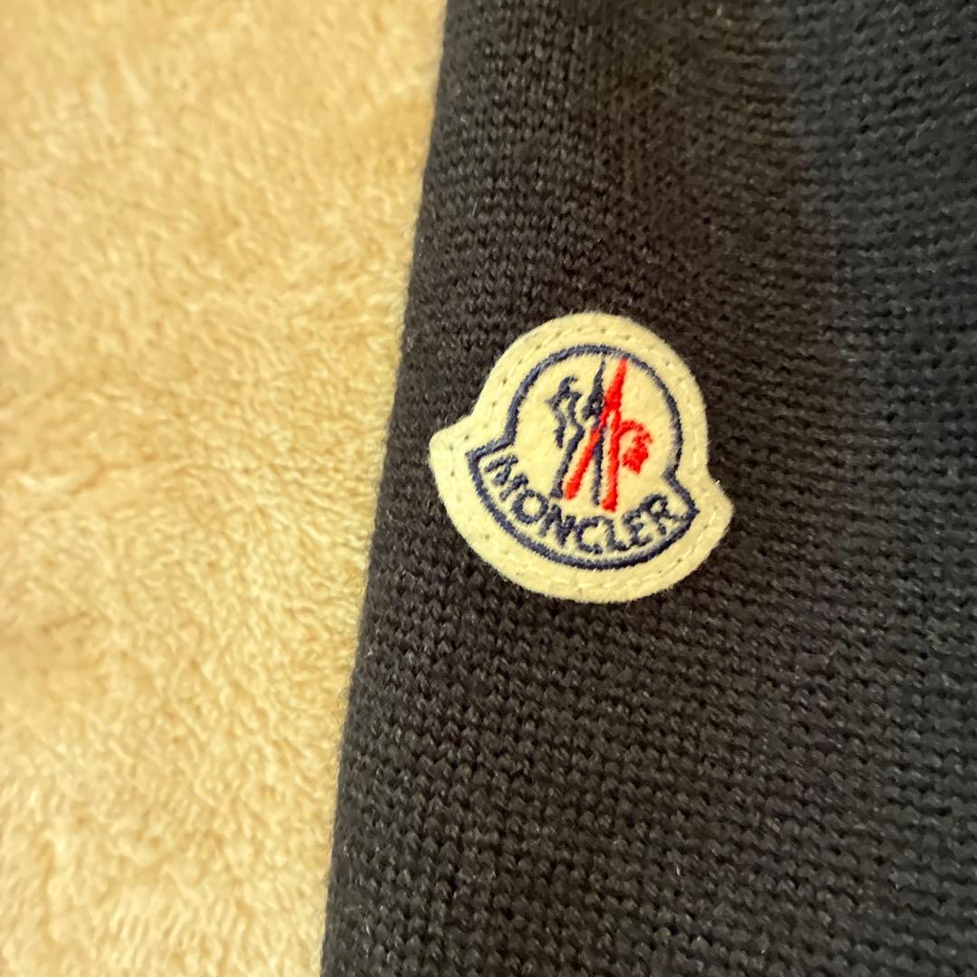 MONCLER ブラックダウンジャケット 1 ダウン×ウール ブラック フレア