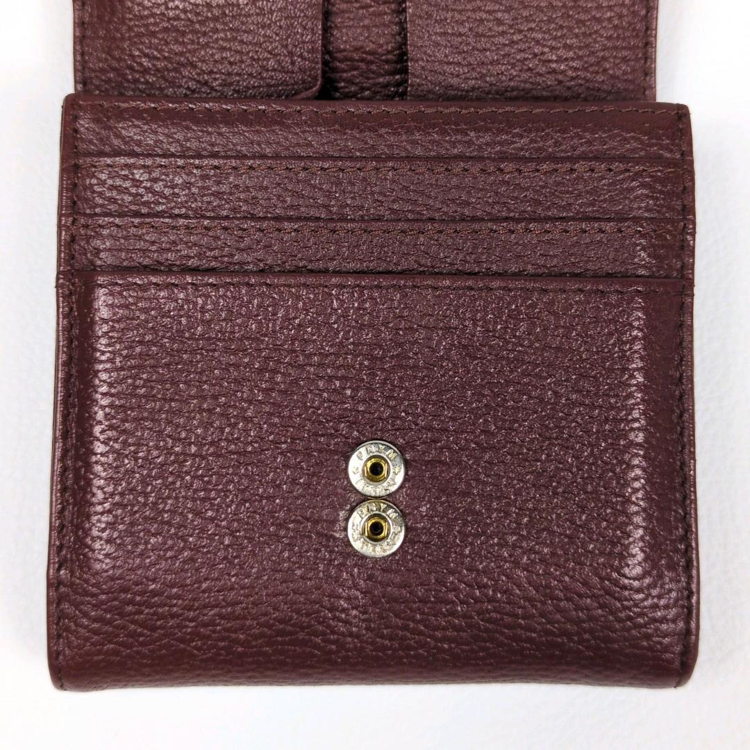 アタオ ロトロ ウォレット 二つ折り財布 バーガンディ コンパクトウォレット