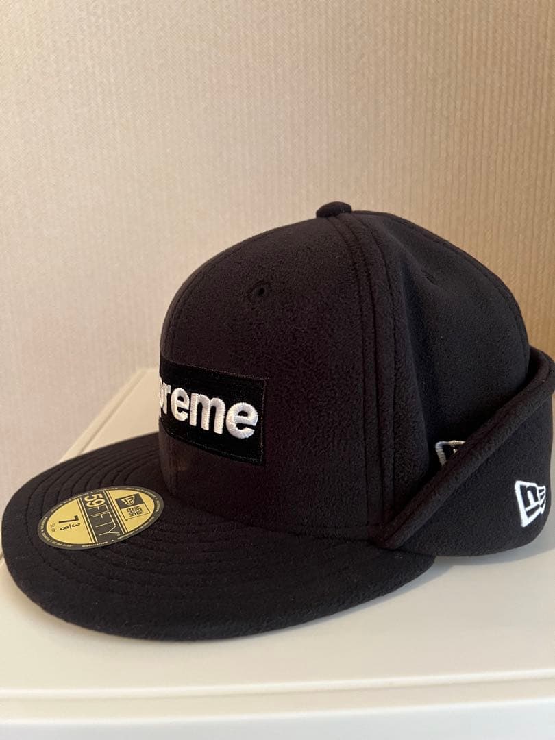 supreme new era polartec earflap キャップ