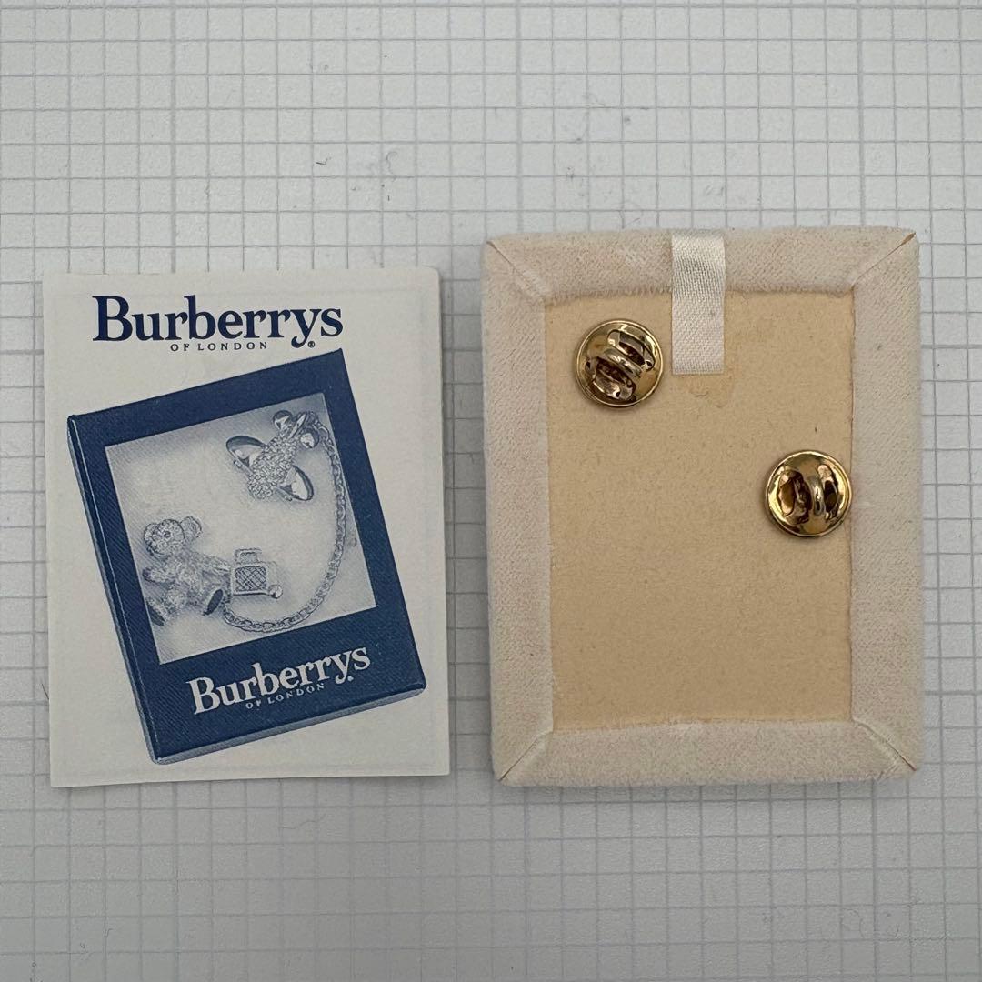 【ヴィンテージ】Burberrys テディベア チャーム付き ブローチ ゴールド