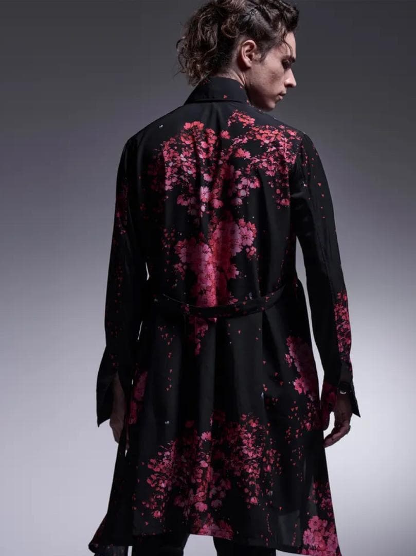 専用kiryuyrik 25AW SAKURA デシンロングフレアシャツ L