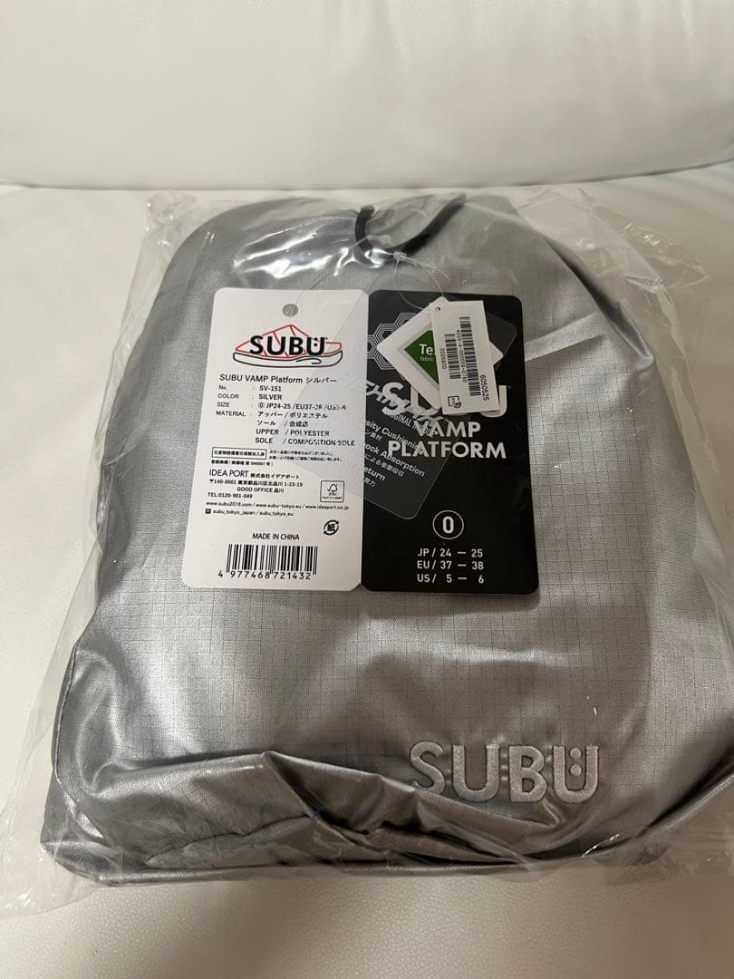 正規商品 [スブ] SUBU VAMP PLATFORM 厚底 シルバー/0