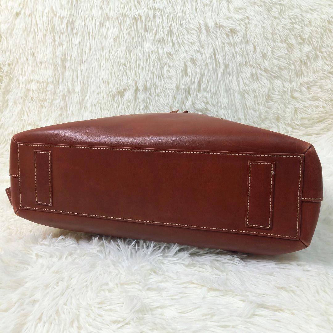 土屋鞄 ディアリオ 2way トートバッグ ショルダーバッグ レザー ブラウン