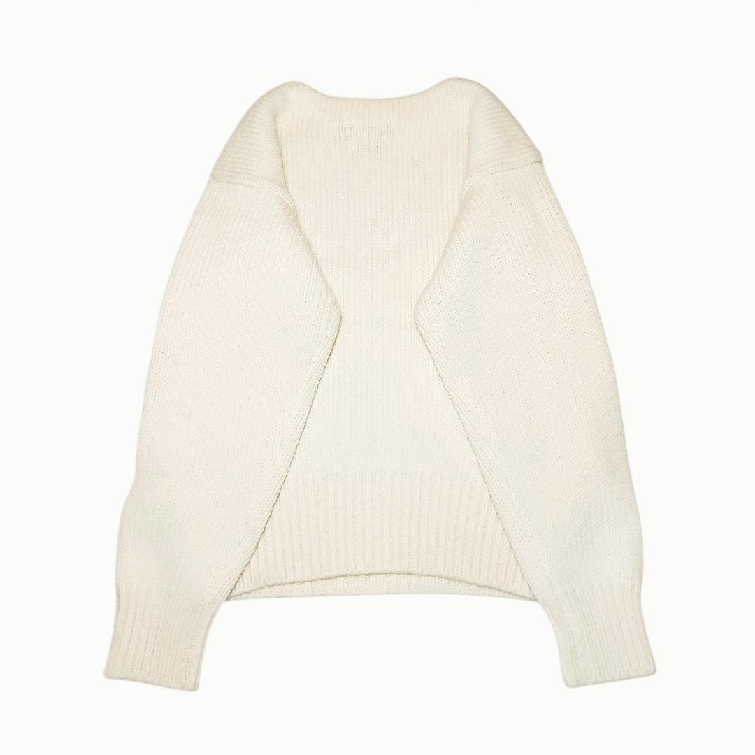 ポロラルフローレン✨ローゲージニット ざっくりボリューム 厚手 あったか オフ白