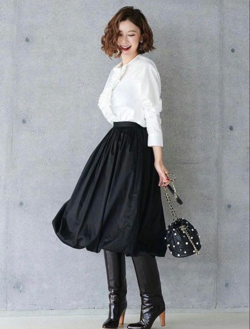 タグ付き未使用品♡オブリ バルーンスカート ブラック Fサイズ 近年 軽量