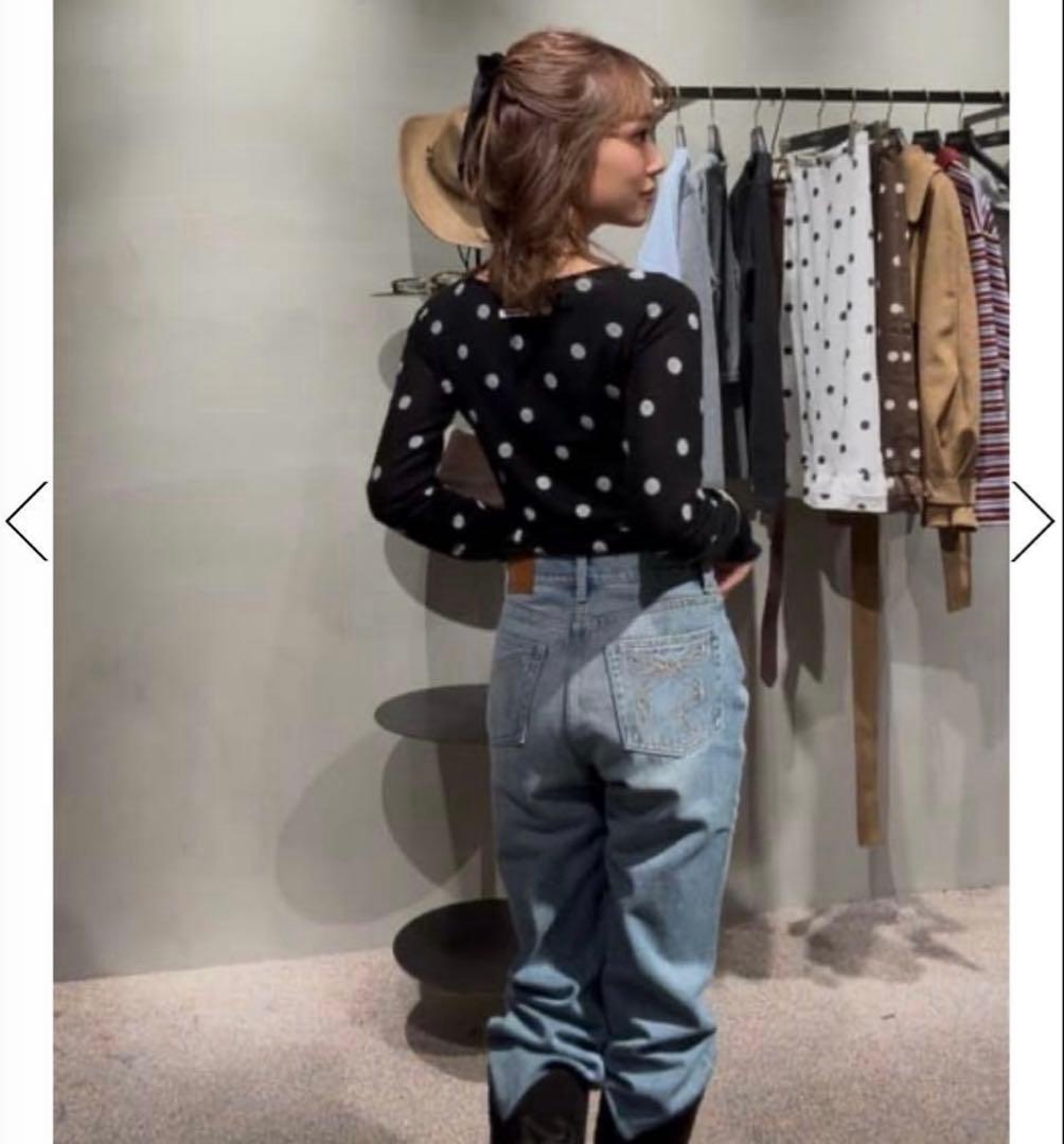 SLY スライ　ミチ MICHIXSLY DOTS KNIT トップス