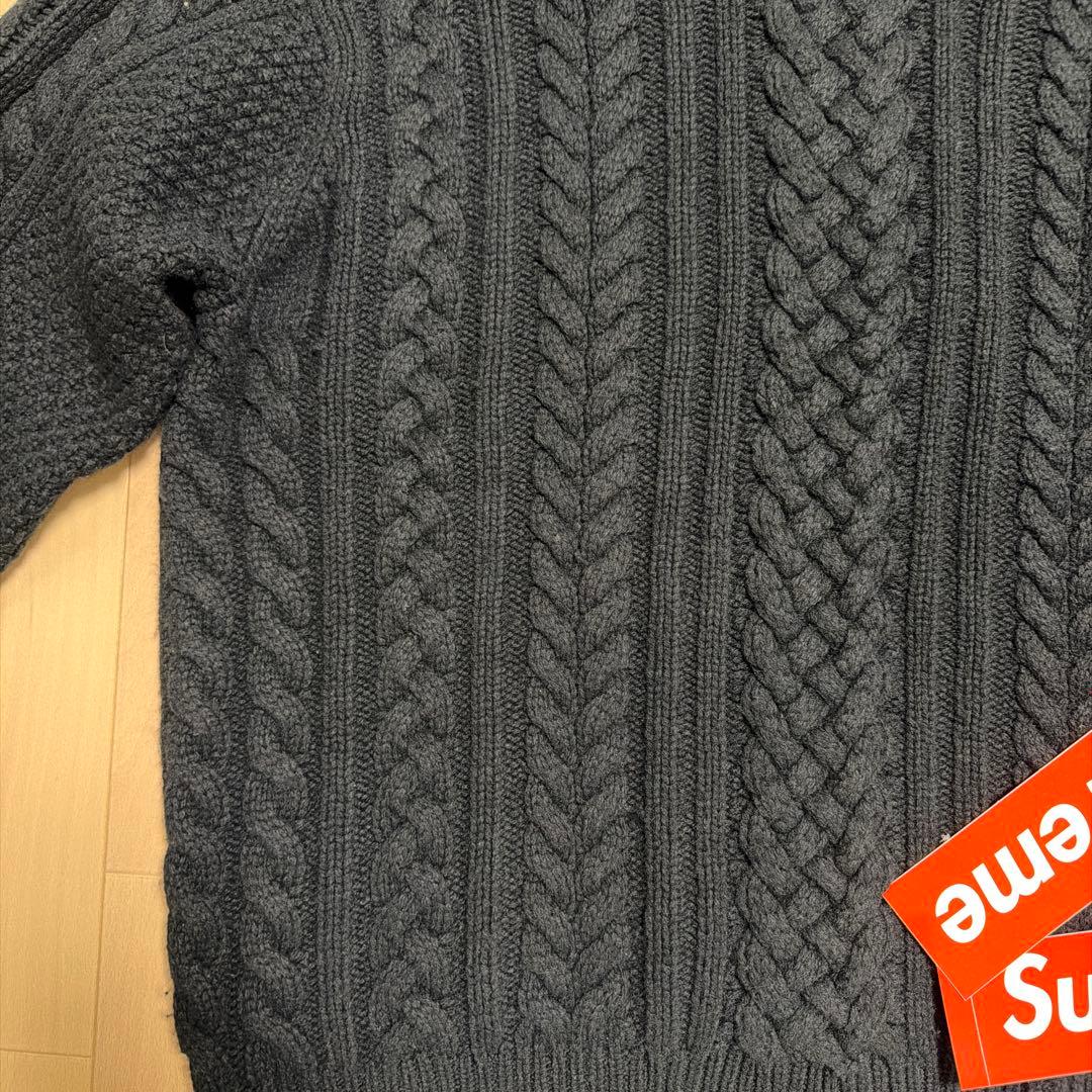 Supreme ケーブルニットセーター ブラック
