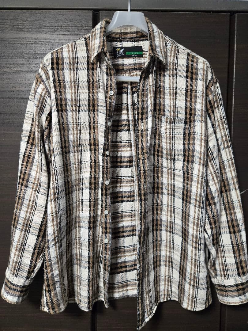 FAT シャツ ネルシャツ オンブレチェック2枚セット