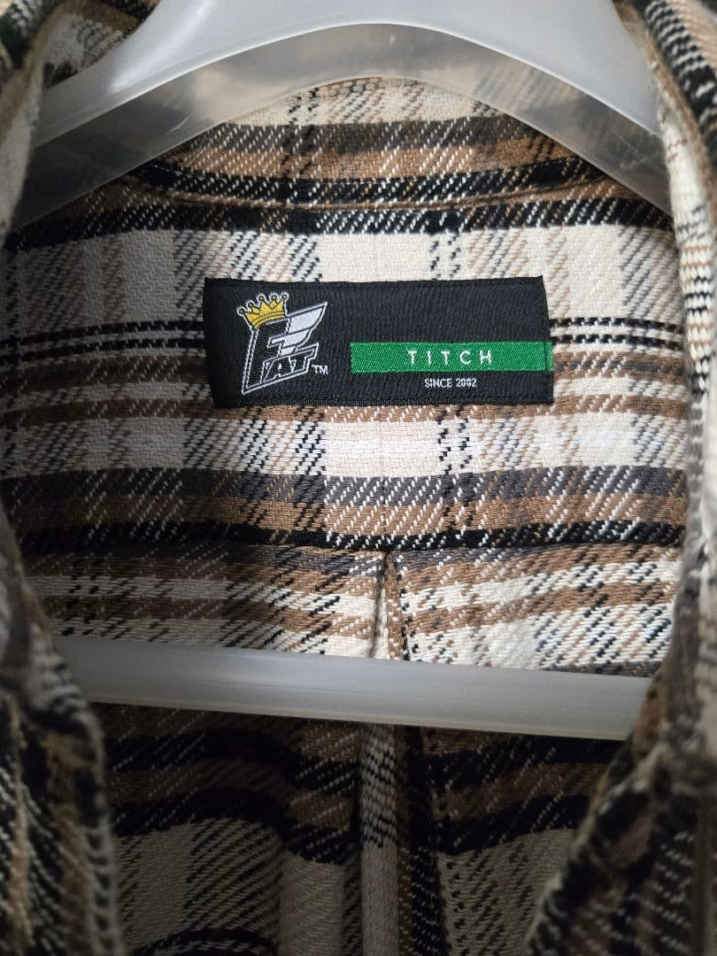 FAT シャツ ネルシャツ オンブレチェック2枚セット