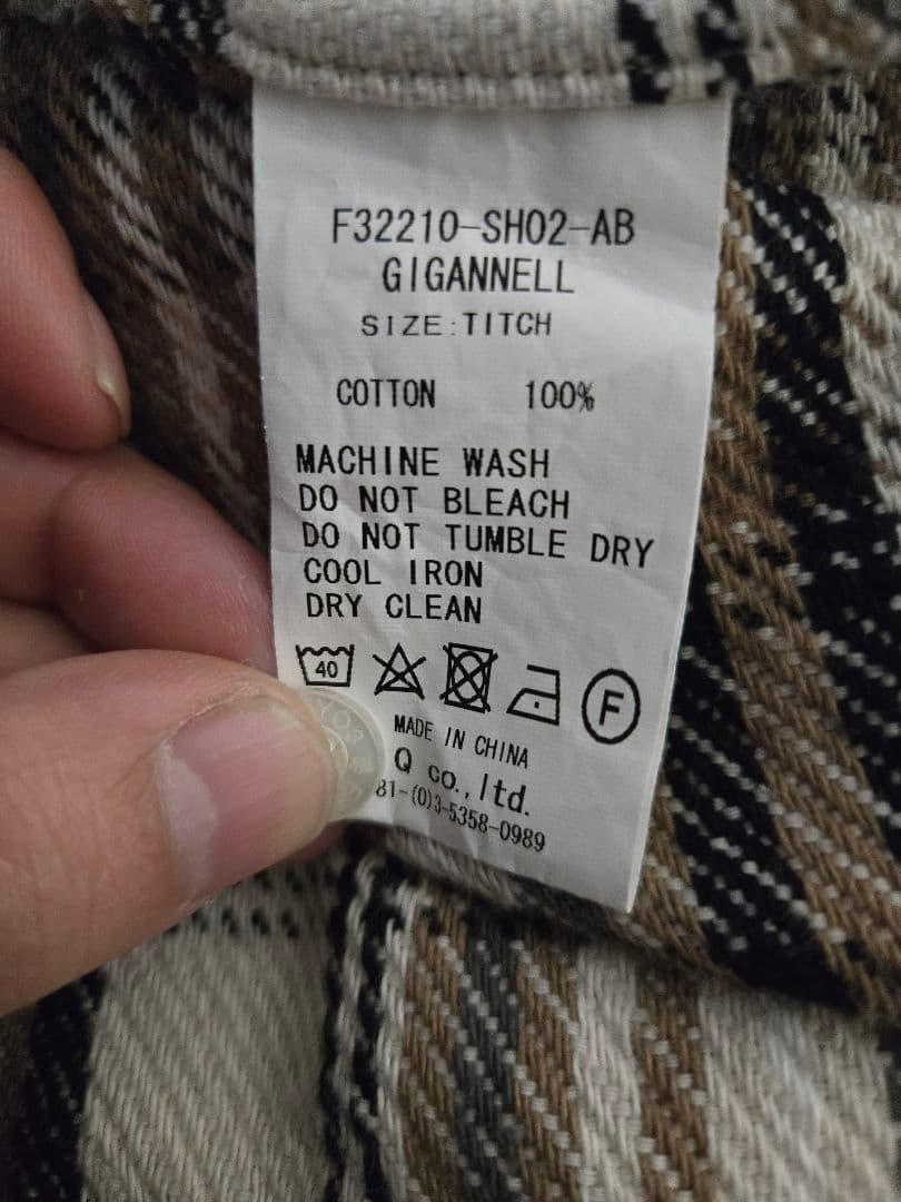 FAT シャツ ネルシャツ オンブレチェック2枚セット