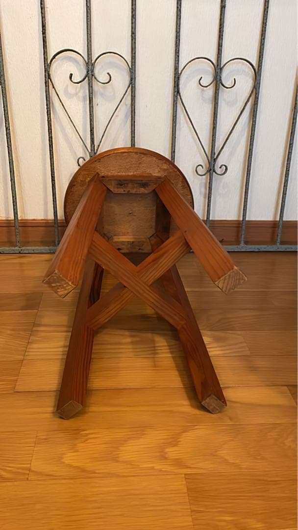 昭和 レトロ ヴィンテージ アンティーク スツール 丸椅子　古道具　蚤の市