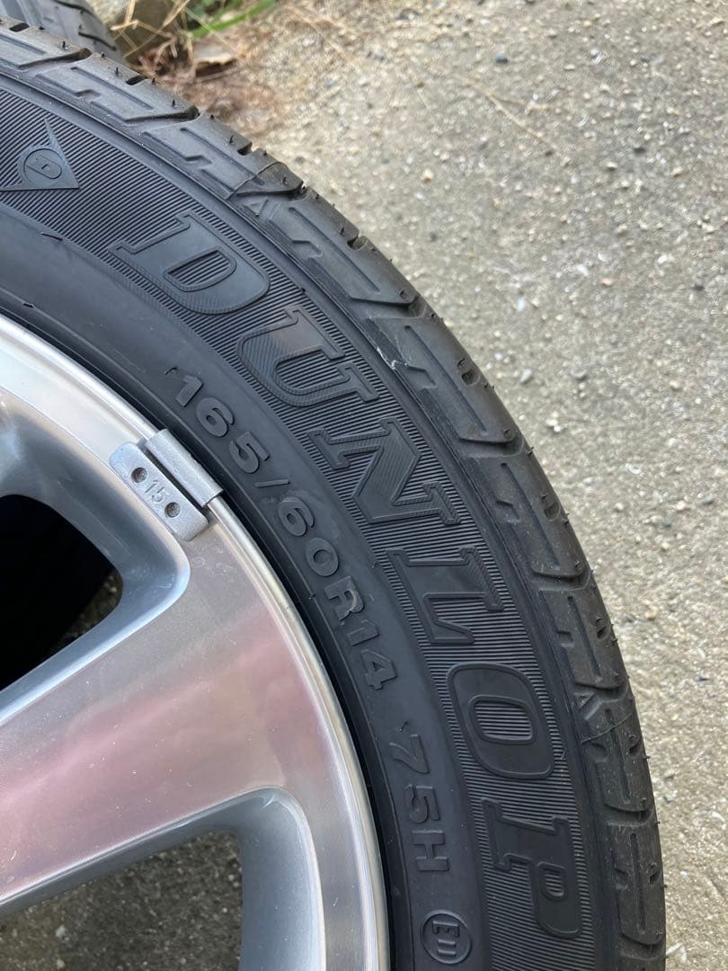 さんにいろく　新車外し　エブリィワゴン純正アルミホイールタイヤ4本セット