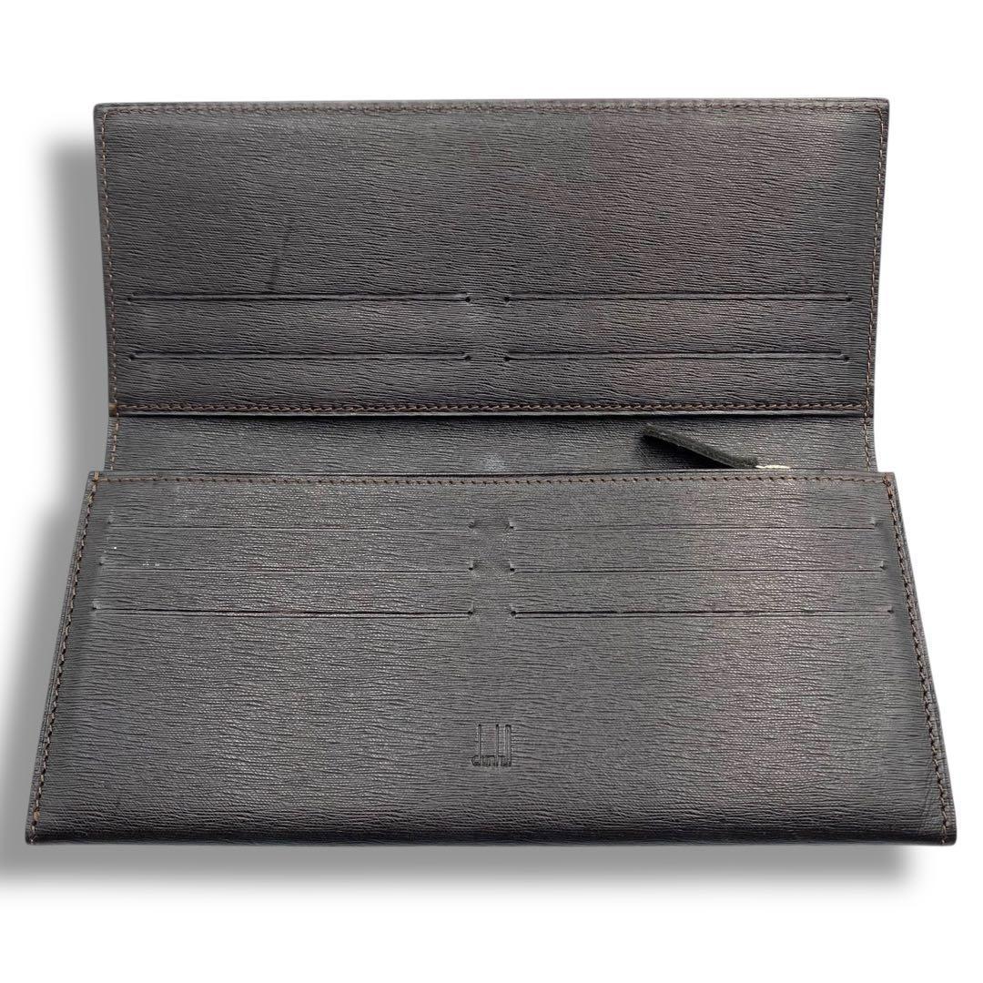 未使用級 Dunhill ダンヒル 長財布 サイドカー オールレザー 黒