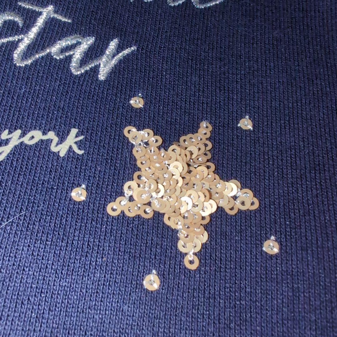 激安160★ケイトスペードニューヨーク★スパンコール付！ロゴプリントワンピース★