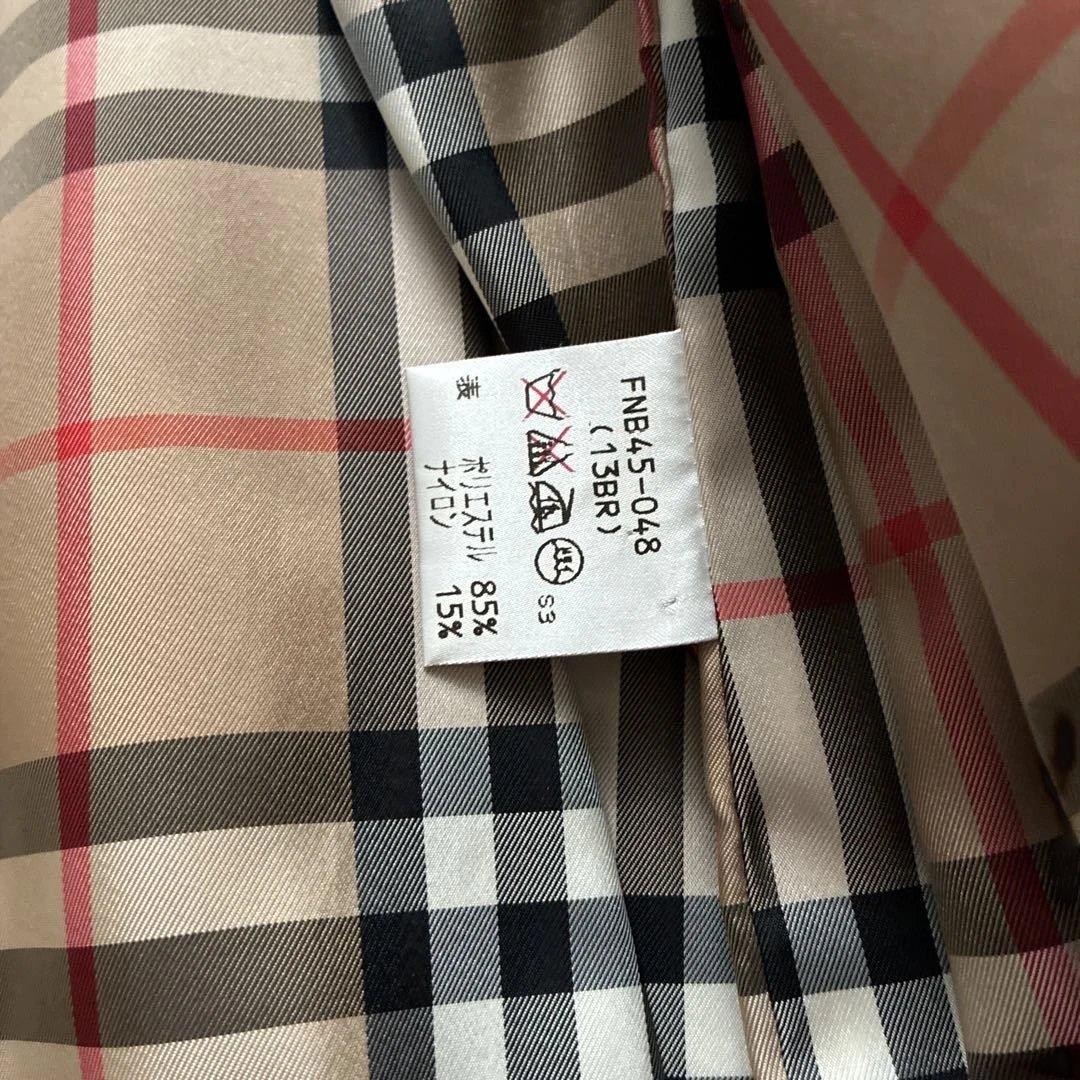 Burberry ネイビー コート チェック柄13号