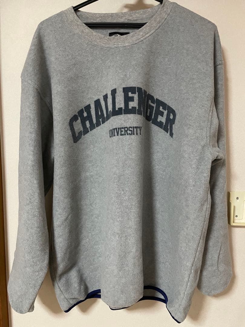 タ*コ様 challenger COLLEGE FLEECE L グレー