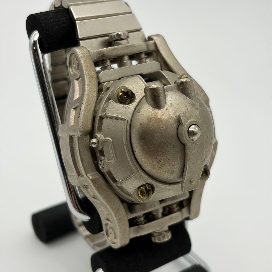 BANDAI バンダイ TOKIMA トキマ シルバー デジタル腕時計