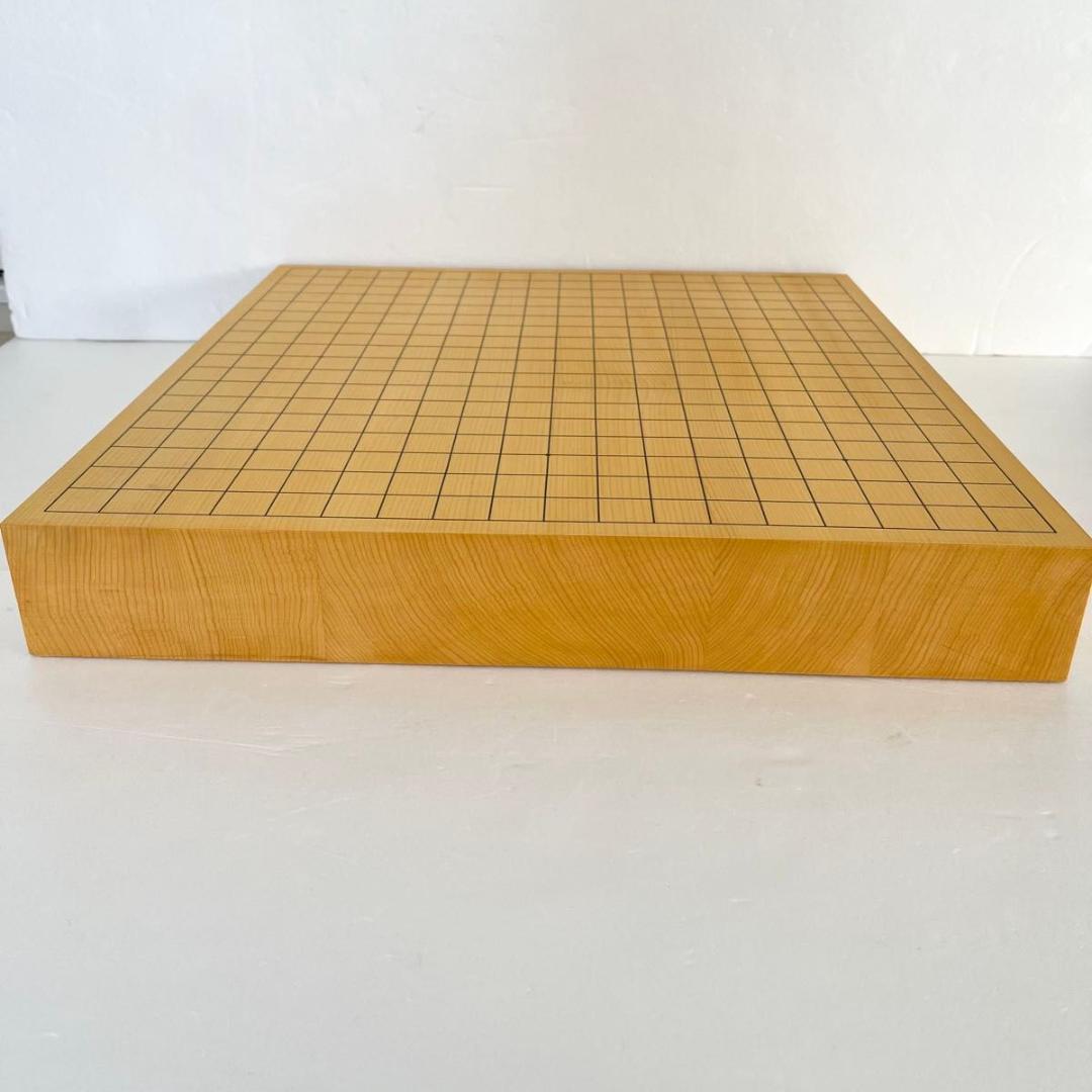 【美品】卓上囲碁盤　本榧　2寸　天地柾目　高級天然木　ハギ4枚造り　特撰　6㎝
