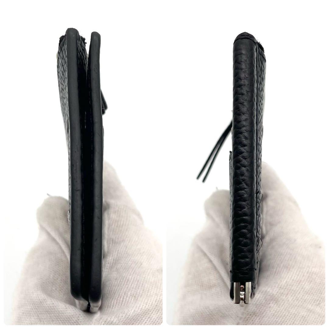 【極美品】メゾンマルジェラ マネークリップ フラグメントケース レザー ブラック