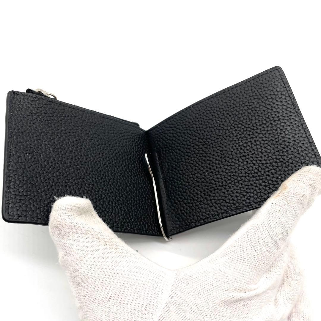 【極美品】メゾンマルジェラ マネークリップ フラグメントケース レザー ブラック