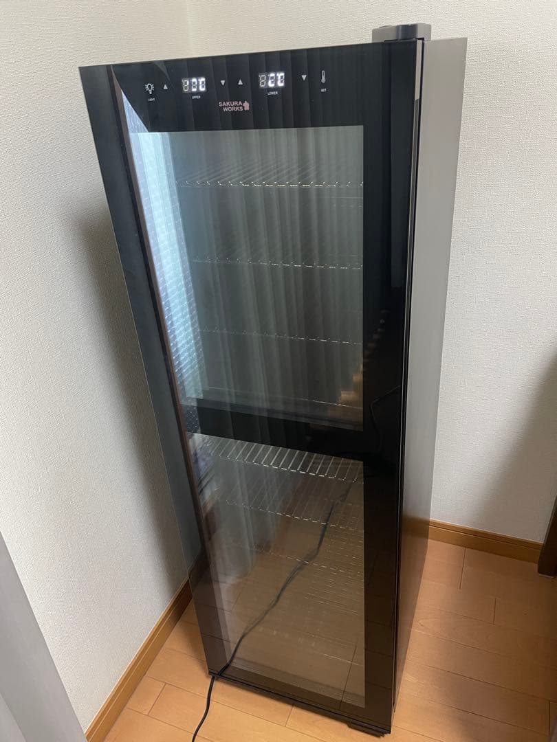 【美品】さくら製作所 低温冷蔵機能付きワインセラー SB38 （38本収納）