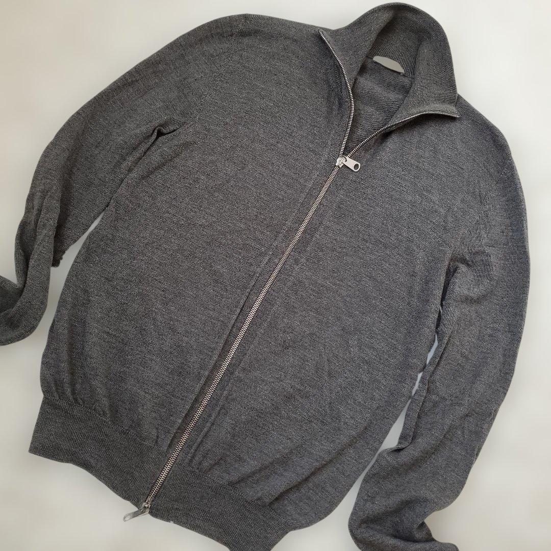⭐良品⭐2008aw Dior HOMME ドライバーズニット ジップアップ