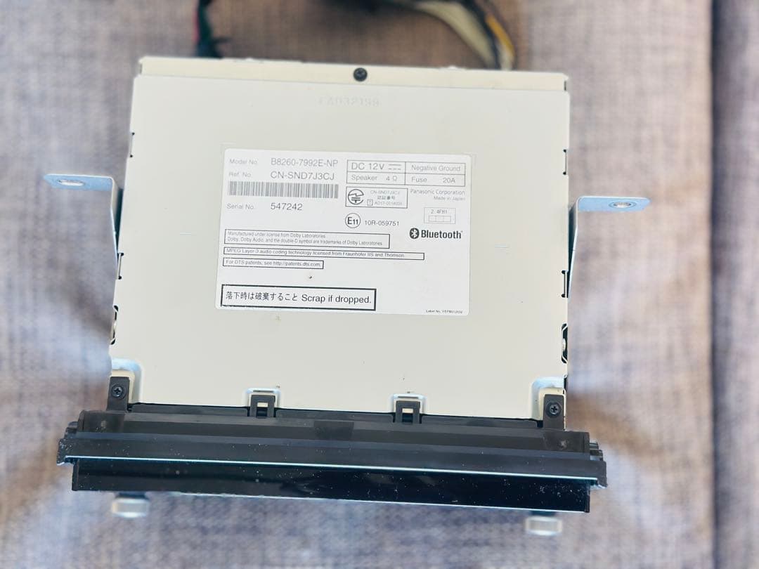 日産純正ナビ　MM317D-W CD/DVD/SD/USB/Bluetooth