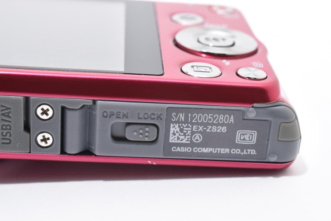 《 美品 》 カシオ　CASIO EX-ZS26 ピンク ＜動作確認済＞
