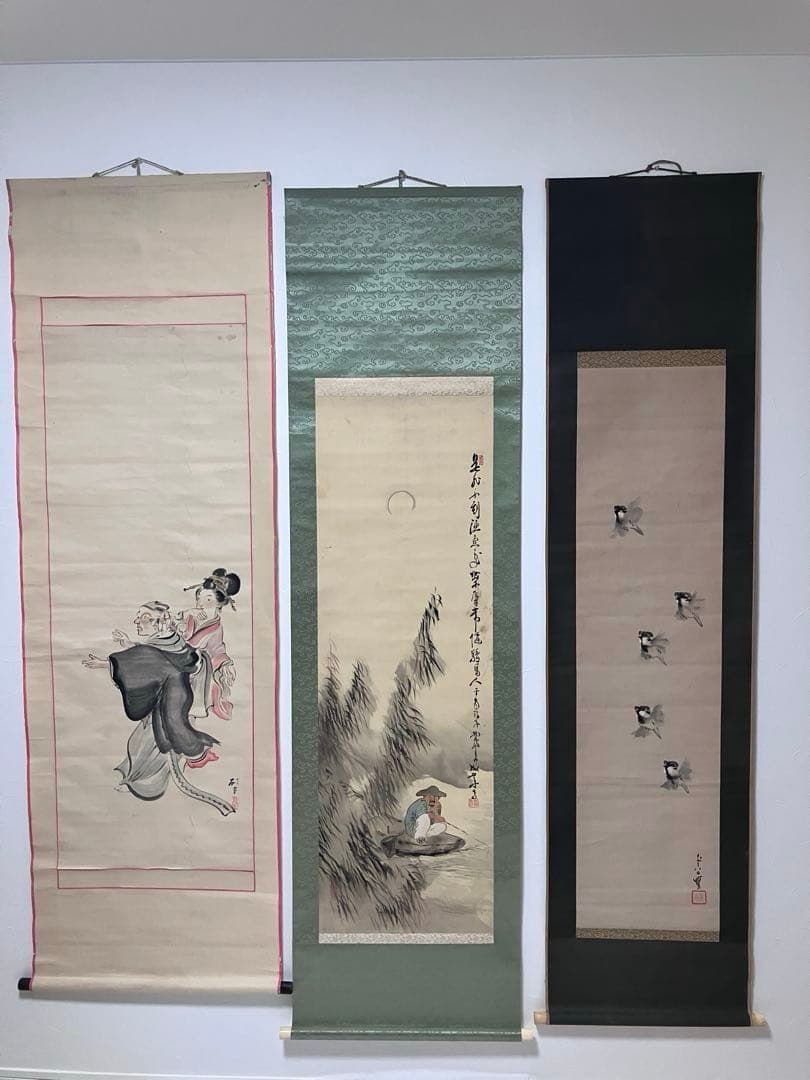 漢字書道と山水画　掛軸　31本セット　まとめ売り