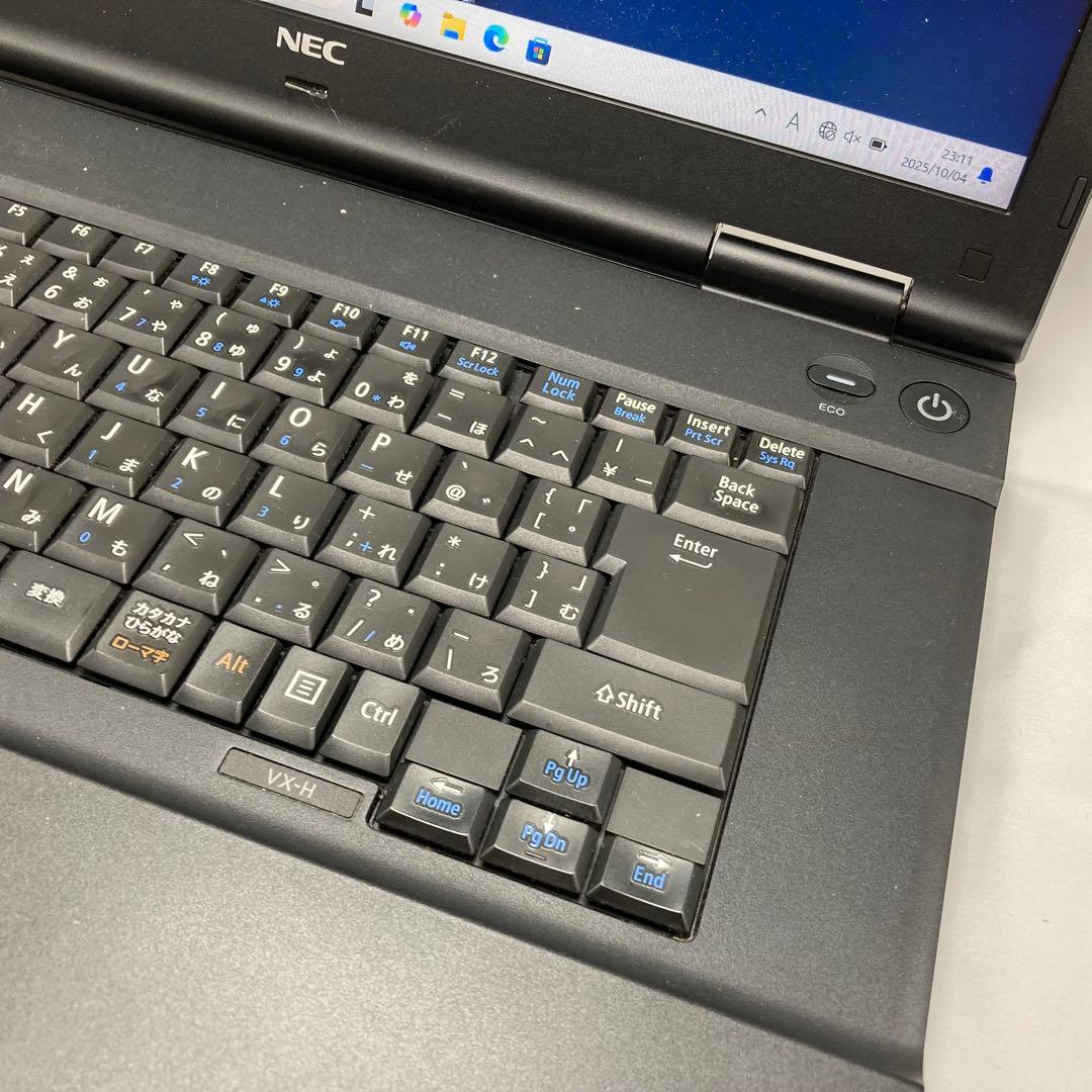 高性能ノートパソコン 大画面 バッテリーほぼ新品！ NEC オフィス 03