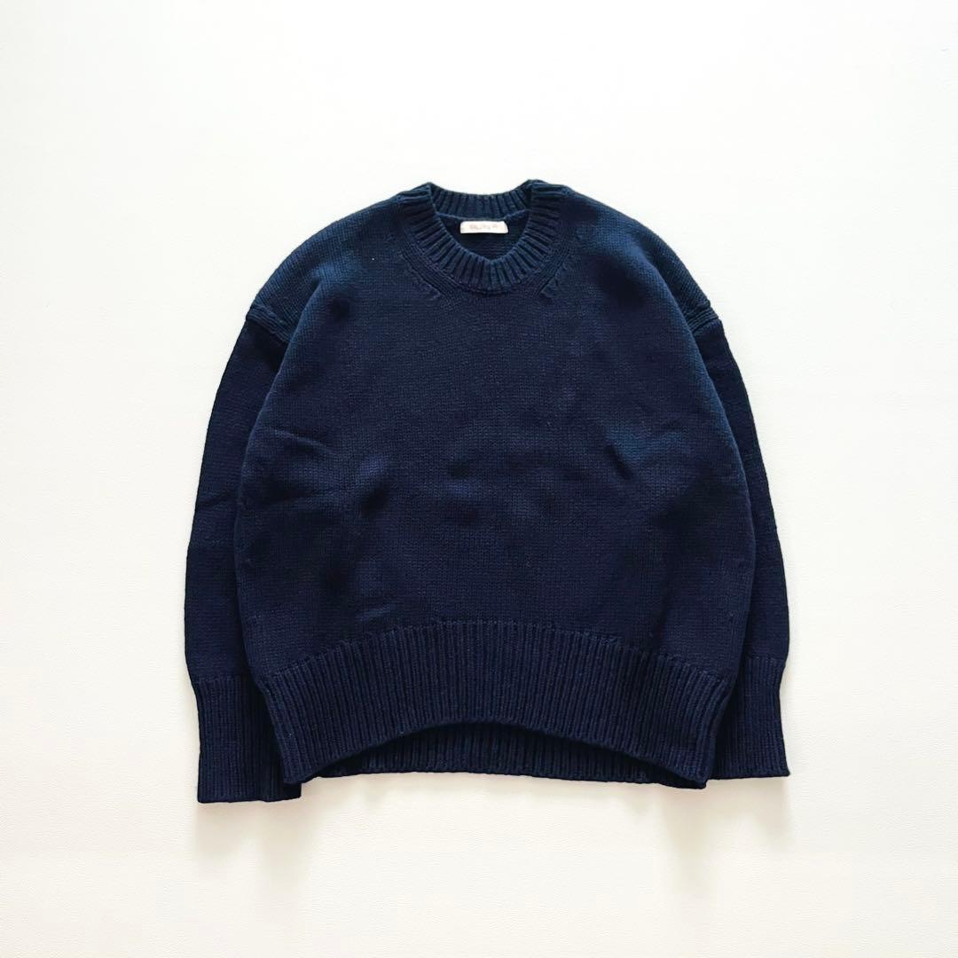 ねこさま 未使用級＊ギャルリーヴィー　ファインウール クルーネックプルオーバー