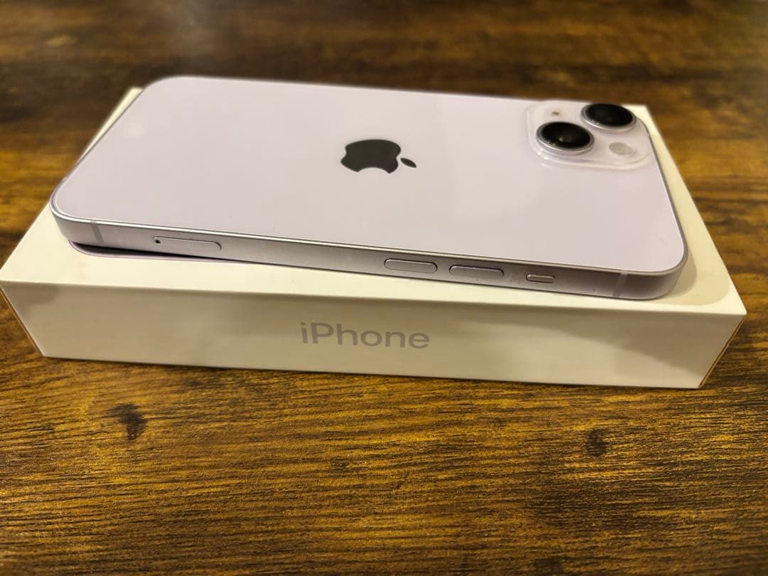 iPhone14 パープル 箱&充電ケーブル付き