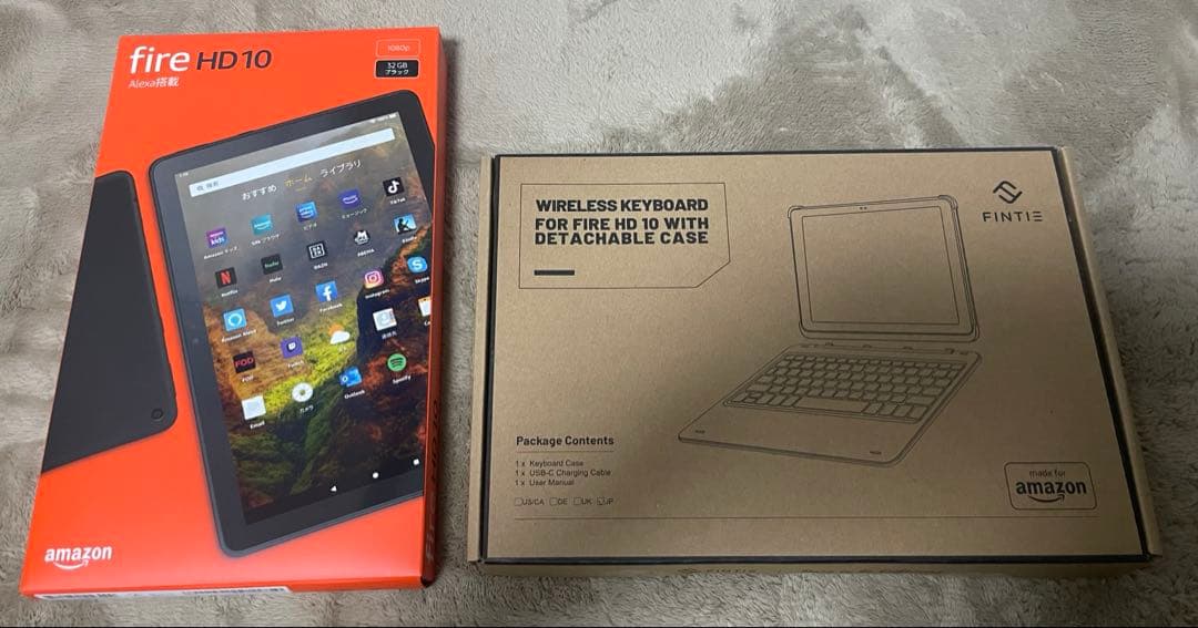 Amazon fire HD10 第11世代 + 純正専用キーボード