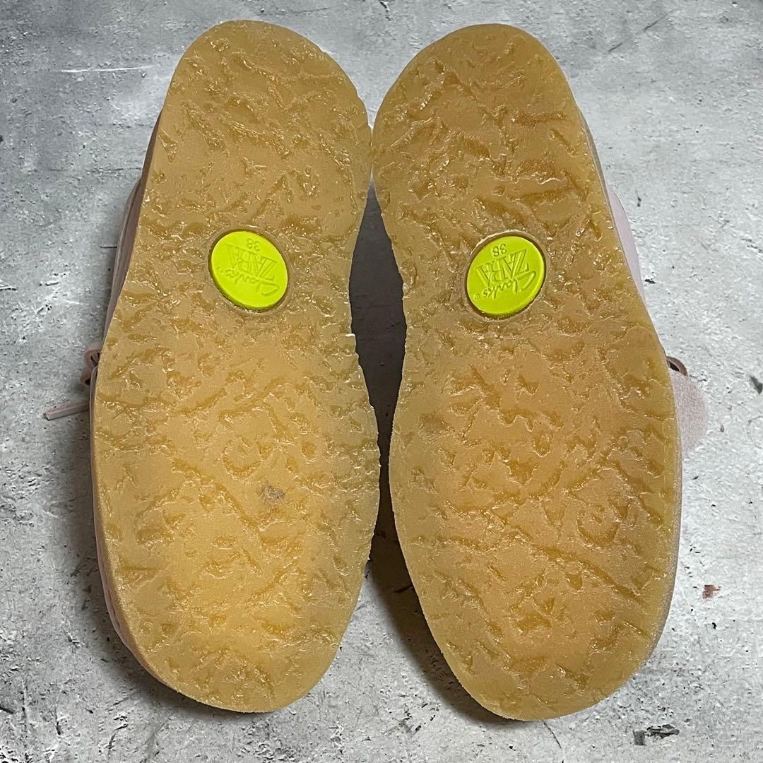 極美品　クラークス　Clarks × ザラ　ZARA　ワラビーブーツ　厚底