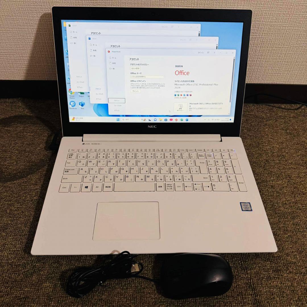 S223 NECノートパソコンSSDメモリ8G第7世代Windows11オフィス