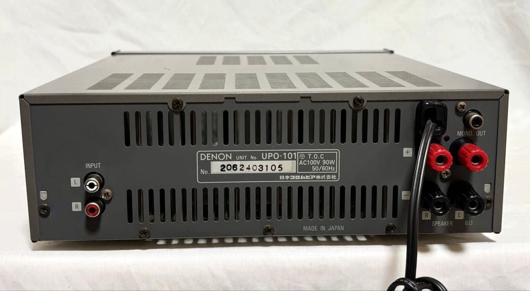 【動作確認済】DENON パワーアンプ UPO-101 D-101 日本製