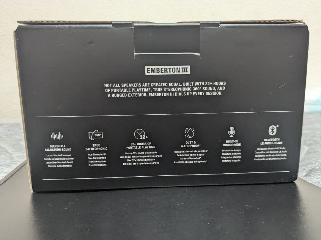 正規品　Marshall EMBERTON3　ブラック　スピーカー