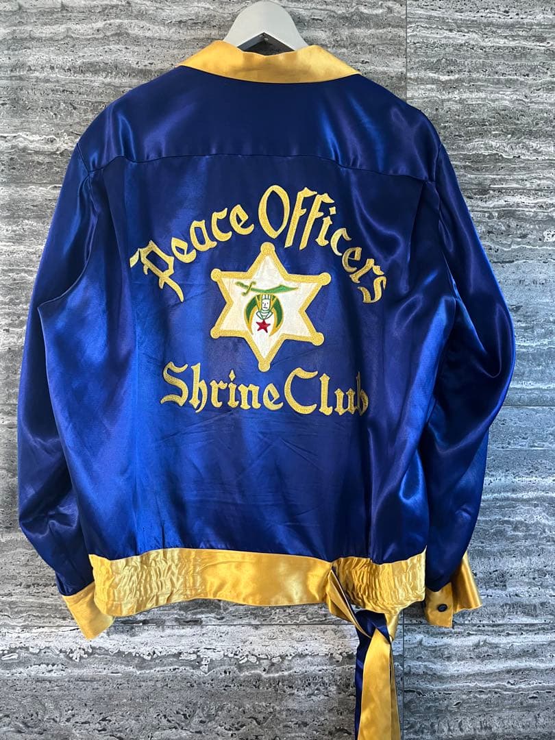 【値下げ歓迎】50s シュライナーサテンジャケット　フリーメイソン