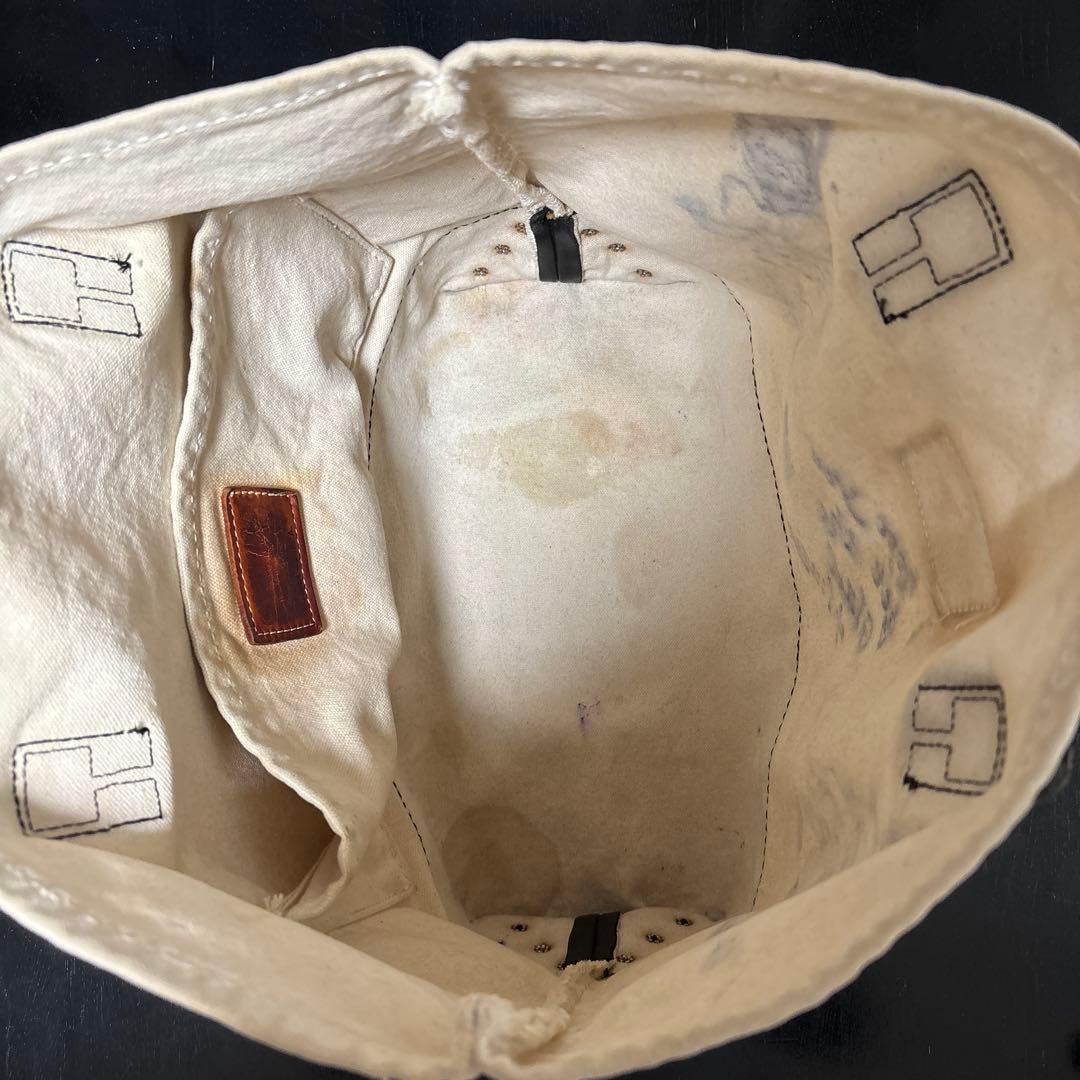 グラッドハンド×ヘリテージ　ハンドペイント　トートバッグ